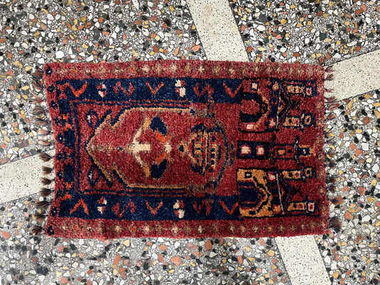 Vintage Tulu Rug, 75x110 cm / 2.6x3.7 feet