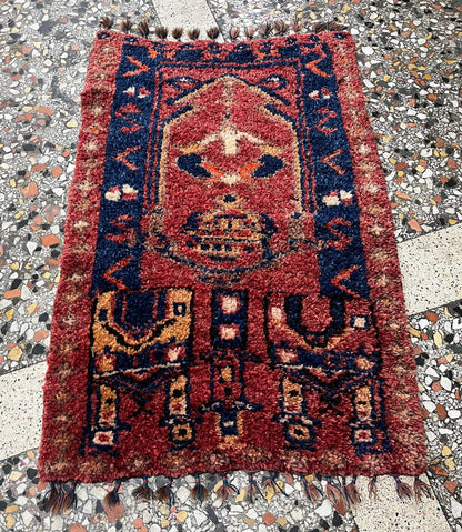 Vintage Tulu Rug, 75x110 cm / 2.6x3.7 feet