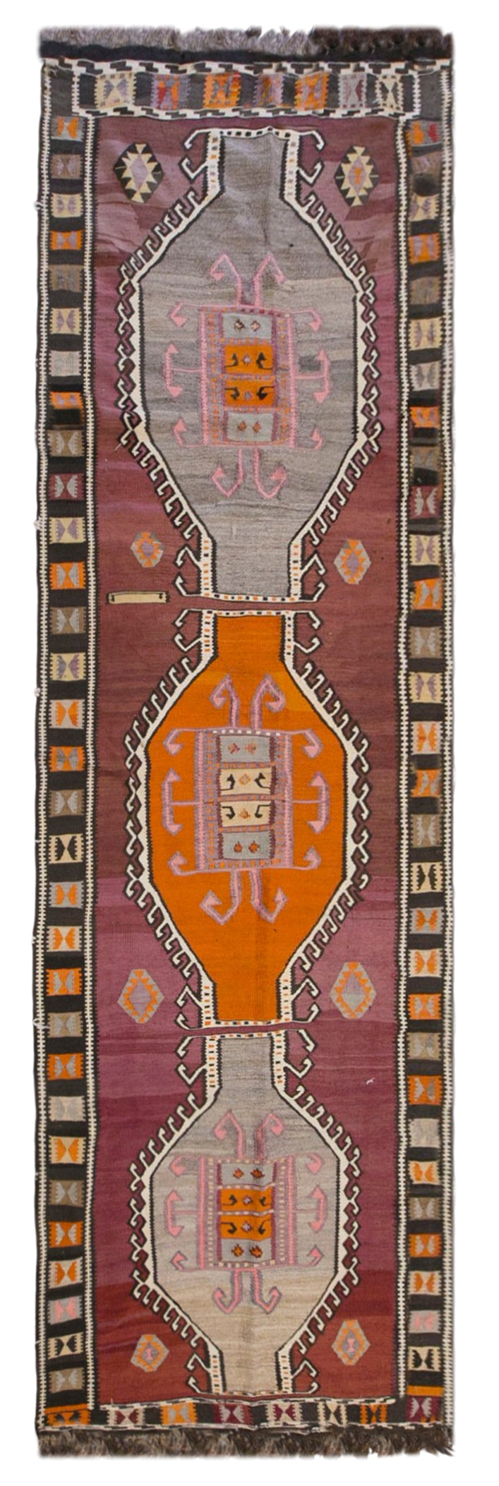 Vintage Turkish Kars Kilim – 120 x 400 cm / 3.9 x 13.1 ft