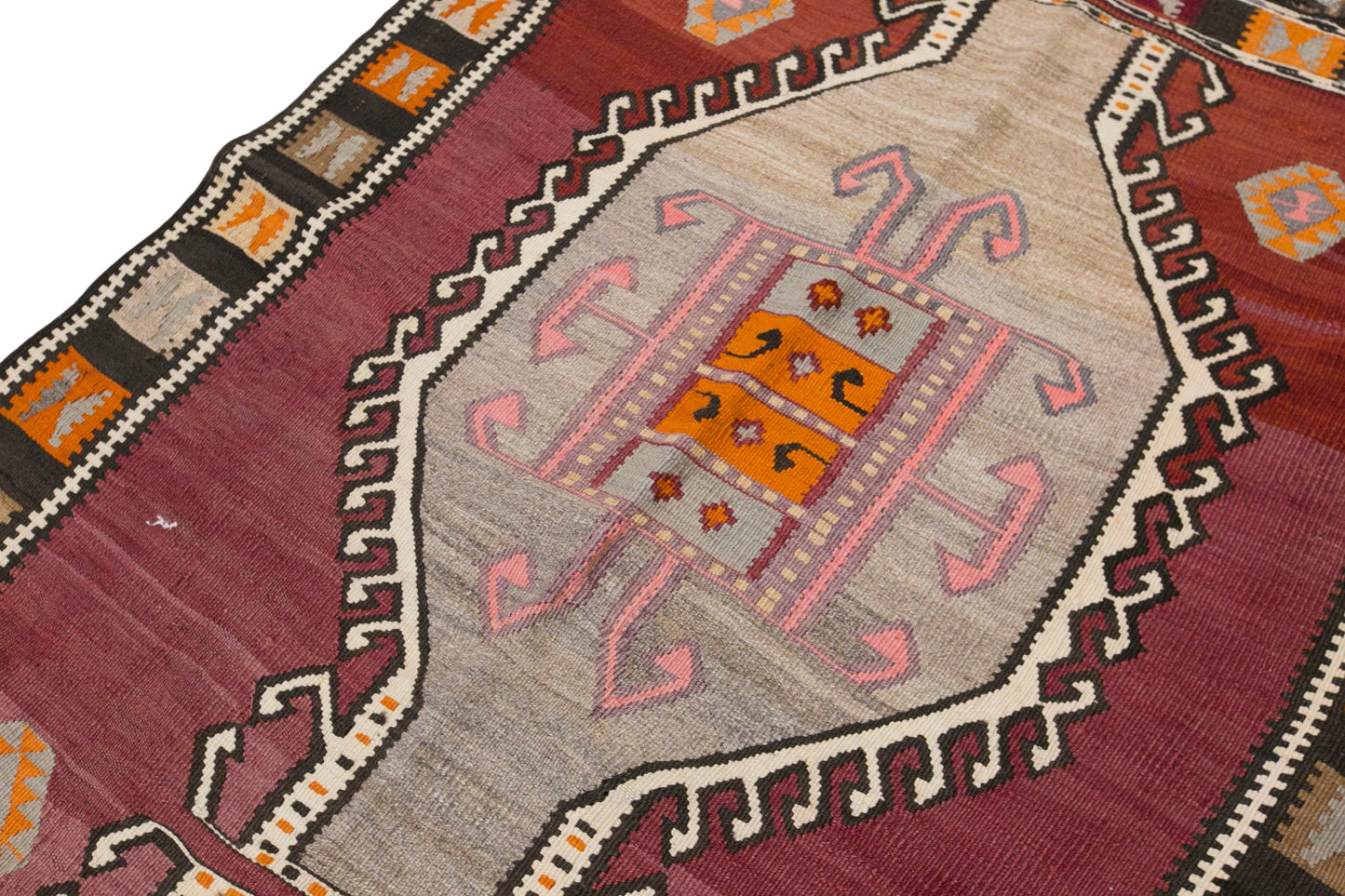 Vintage Turkish Kars Kilim – 120 x 400 cm / 3.9 x 13.1 ft