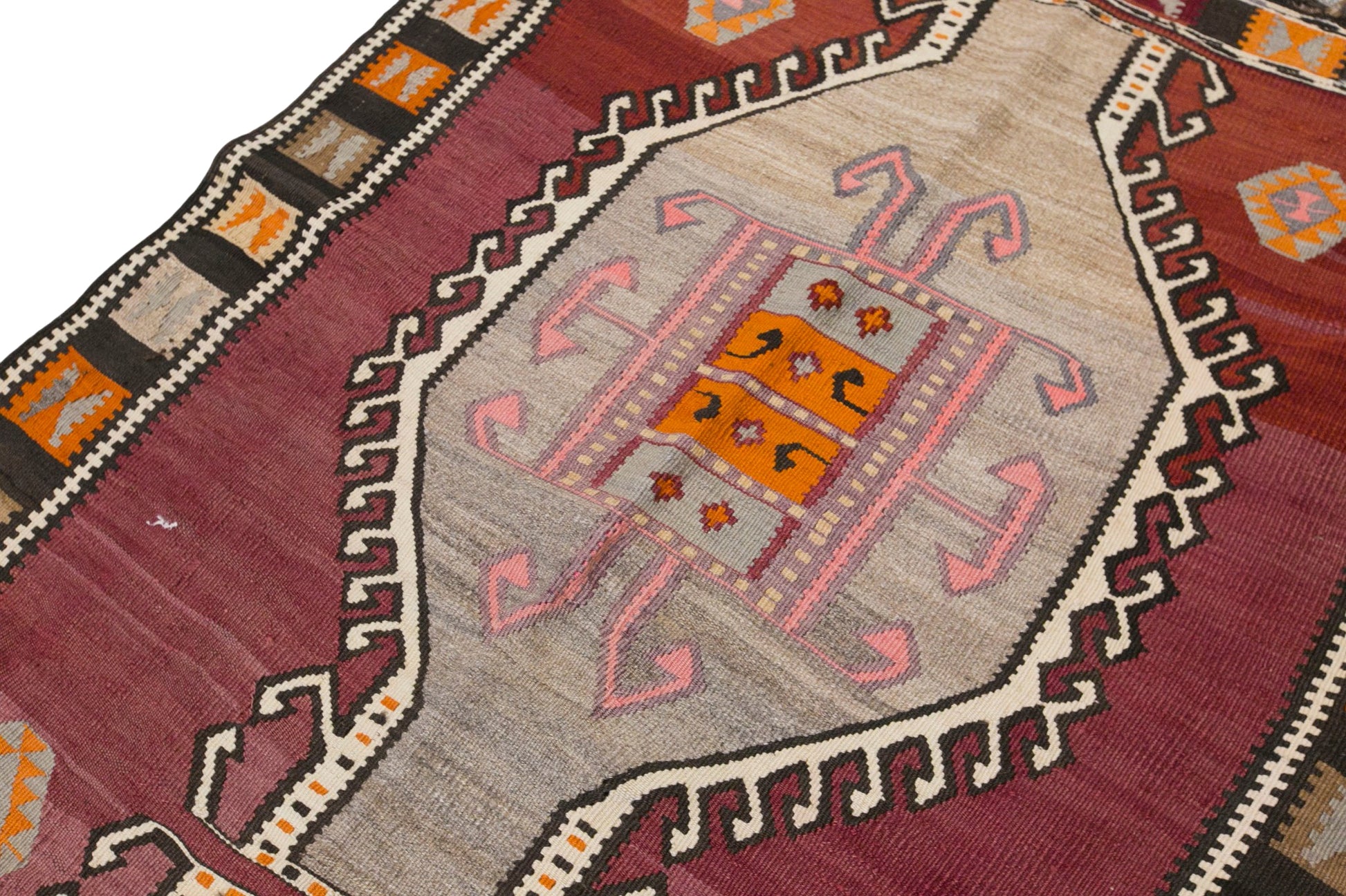 Vintage Turkish Kars Kilim – 120 x 400 cm / 3.9 x 13.1 ft