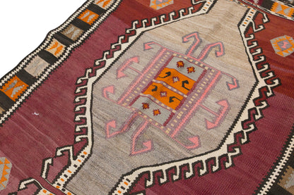 Vintage Turkish Kars Kilim – 120 x 400 cm / 3.9 x 13.1 ft