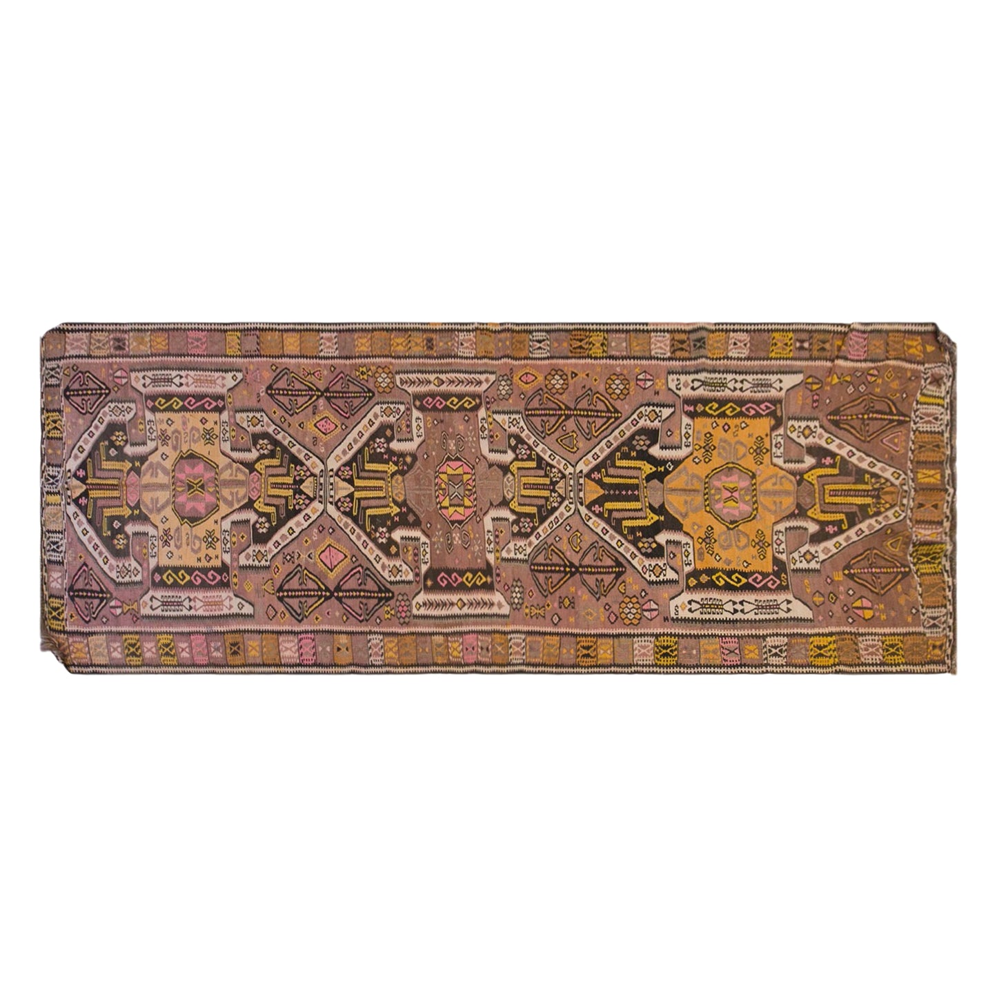 Vintage Turkish Kars Kilim – 135 x 395 cm / 6.4 x 13 ft