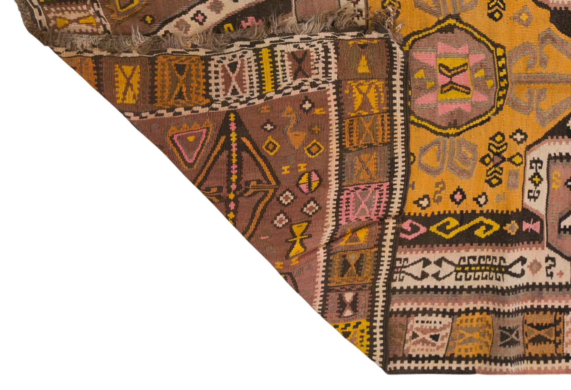Vintage Turkish Kars Kilim – 135 x 395 cm / 6.4 x 13 ft