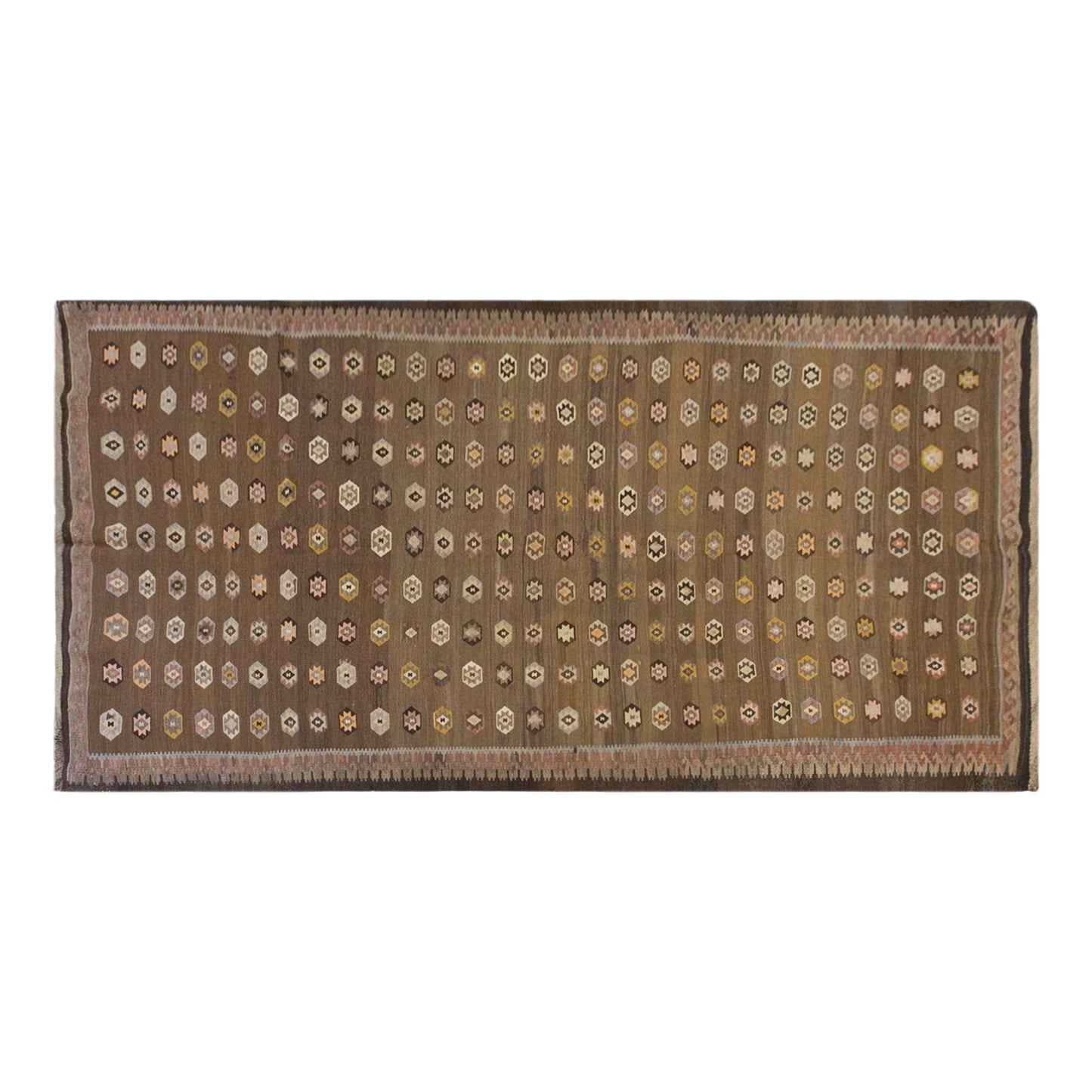 Vintage Turkish Kars Kilim – 150 x 320 cm (4.9 x 10.5 ft)