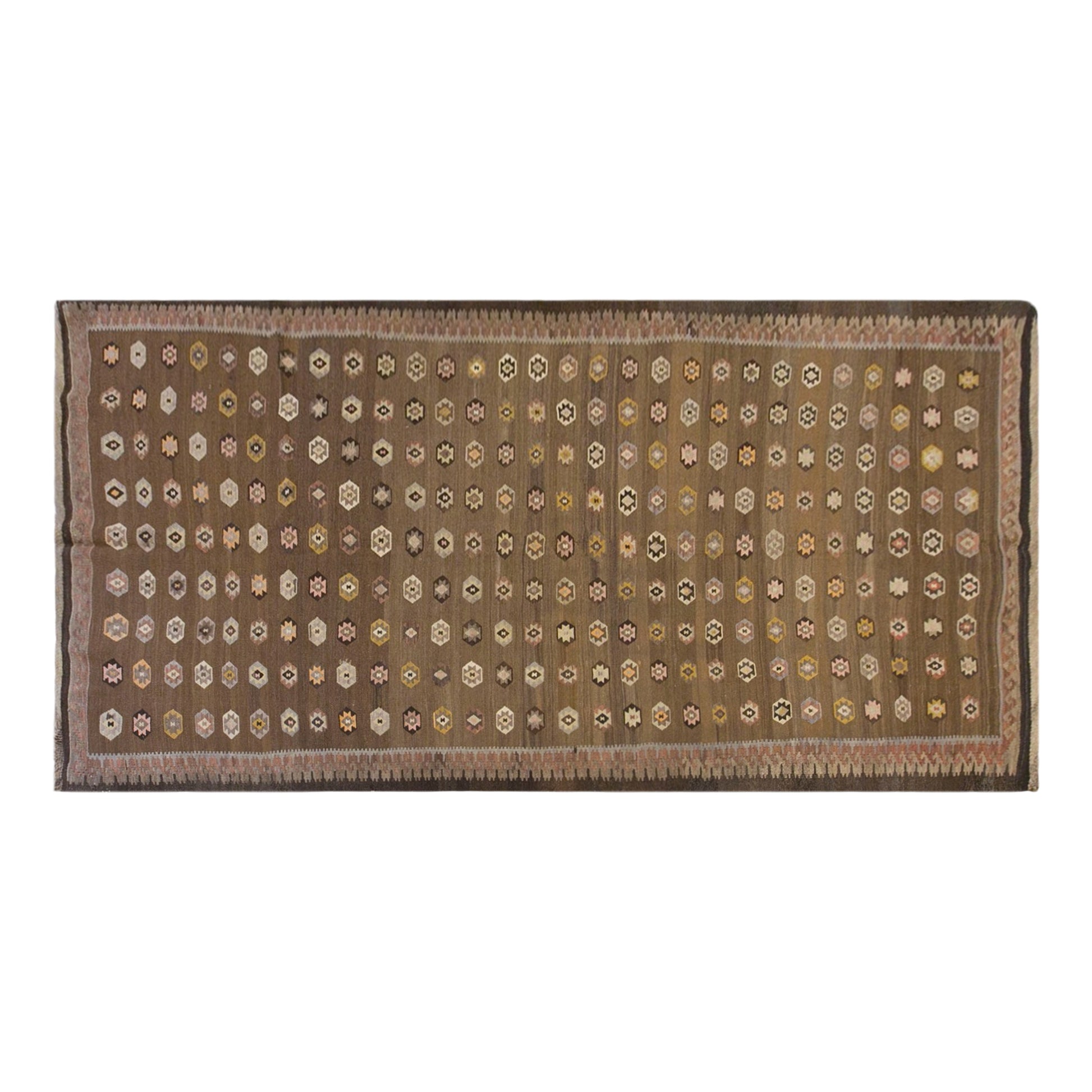 Vintage Turkish Kars Kilim – 150 x 320 cm (4.9 x 10.5 ft)