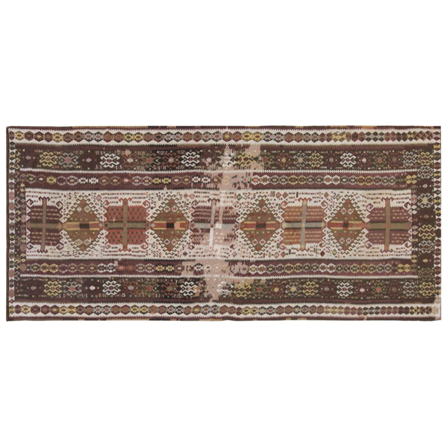 Vintage Turkish Kars Kilim – 152 x 345 cm / 5 x 11.3 ft