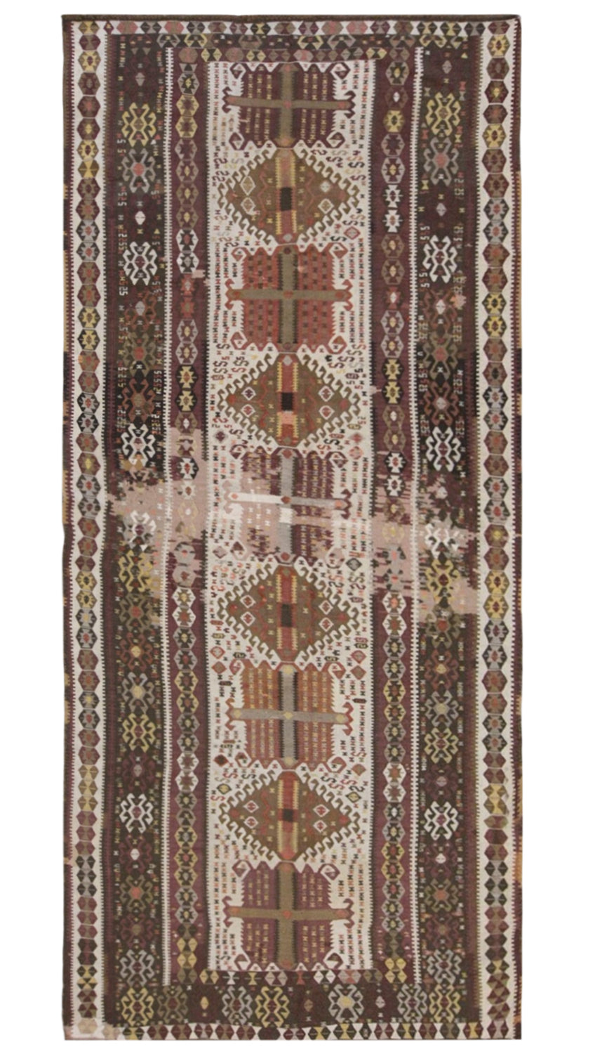 Vintage Turkish Kars Kilim – 152 x 345 cm / 5 x 11.3 ft