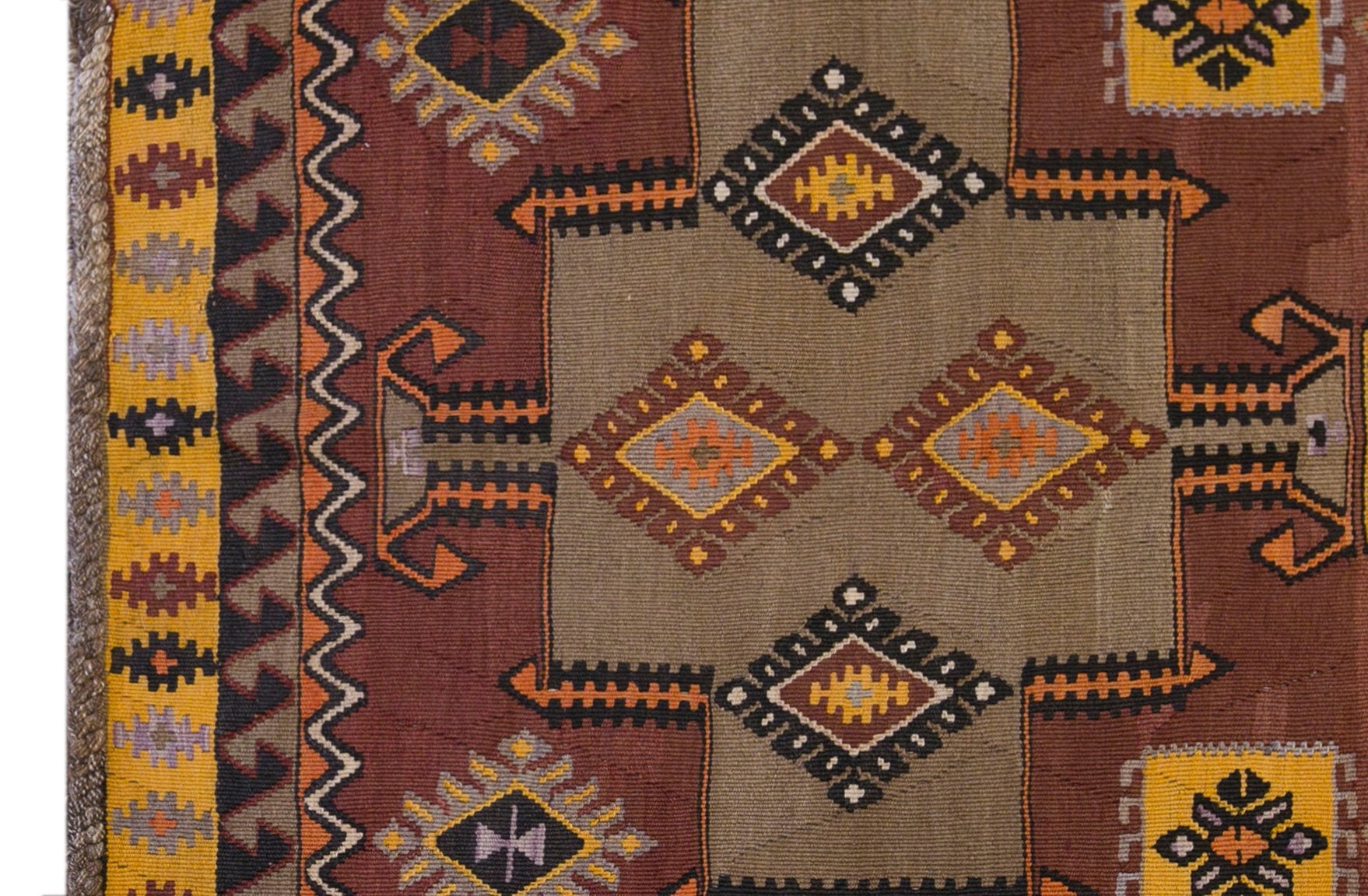Vintage Turkish Kars Kilim – 155 x 380 cm (5.1 x 12.5 ft)
