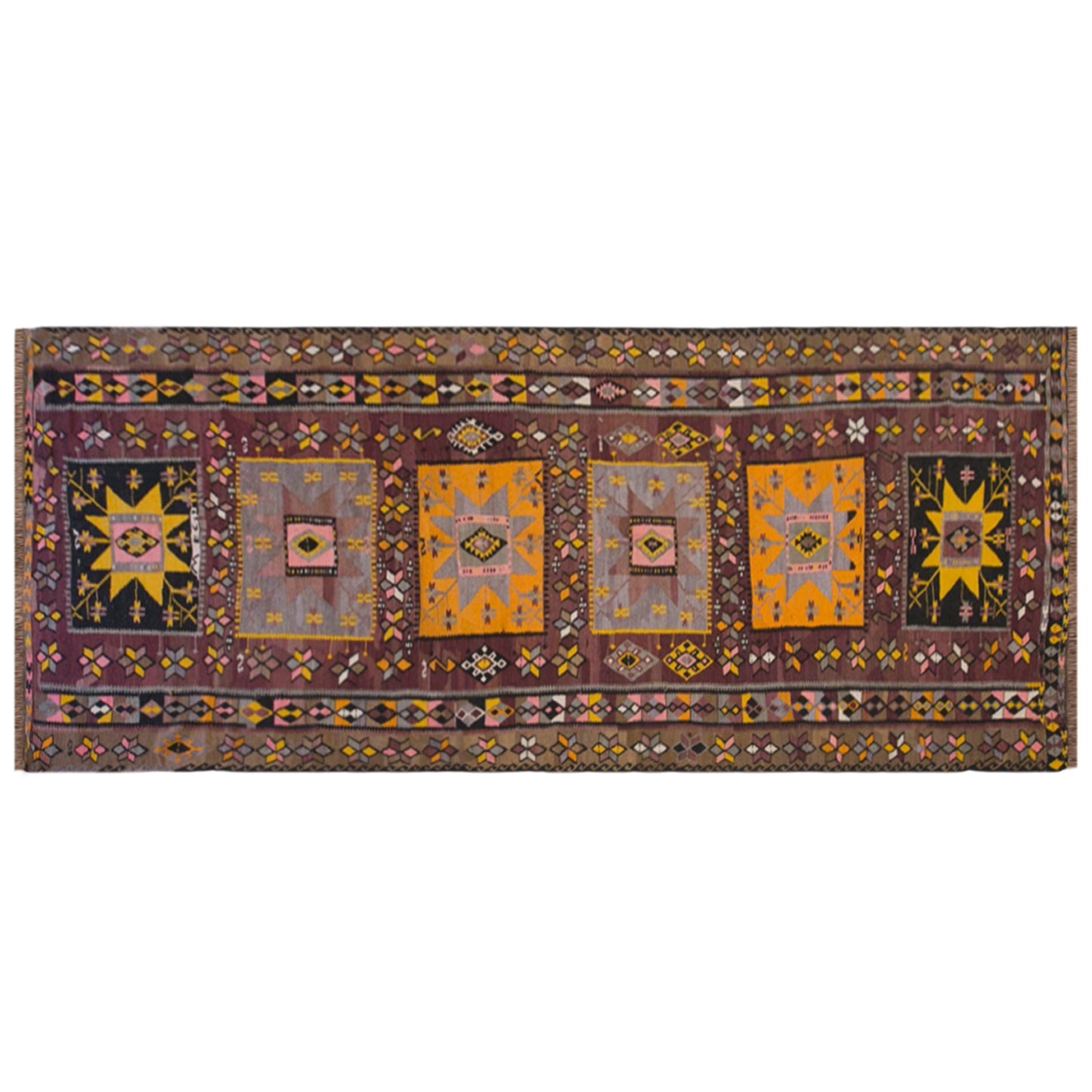Vintage Turkish Kars Kilim – 162 x 450 cm / 5.3 x 14.8 ft