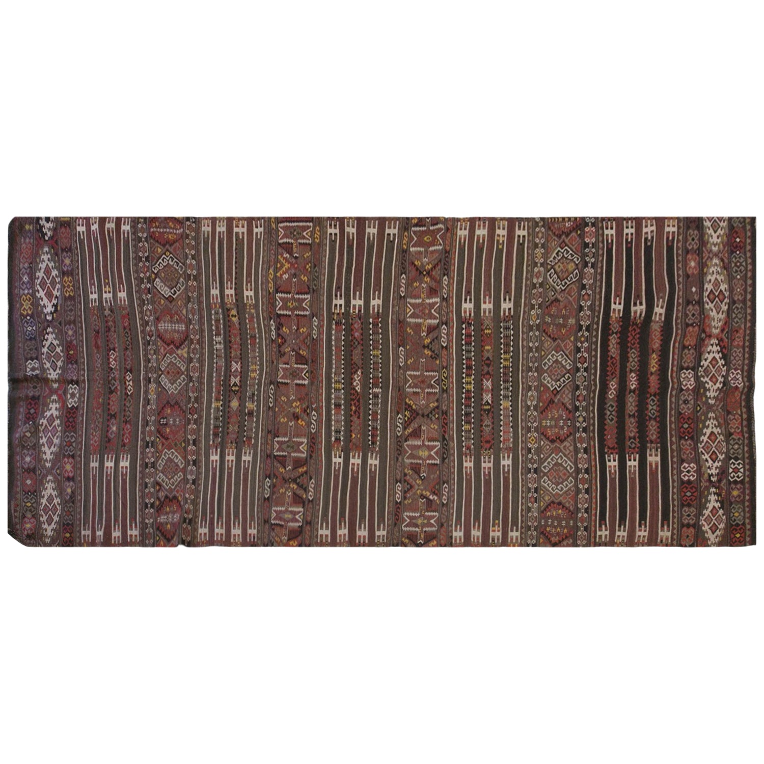 Vintage Turkish Kars Kilim – 165 x 450 cm / 5.4 x 14.8 ft
