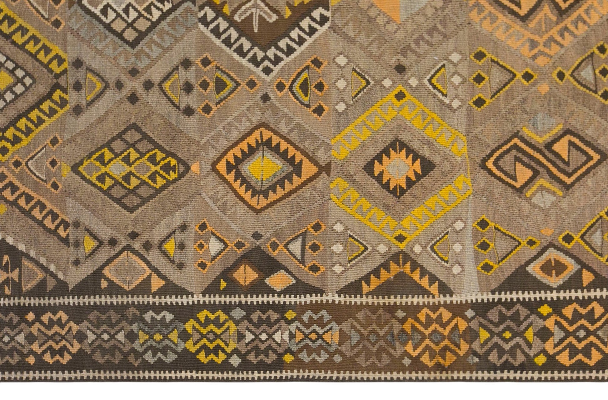Vintage Turkish Kars Kilim – 170 x 350 cm (5.6 x 11.5 ft)