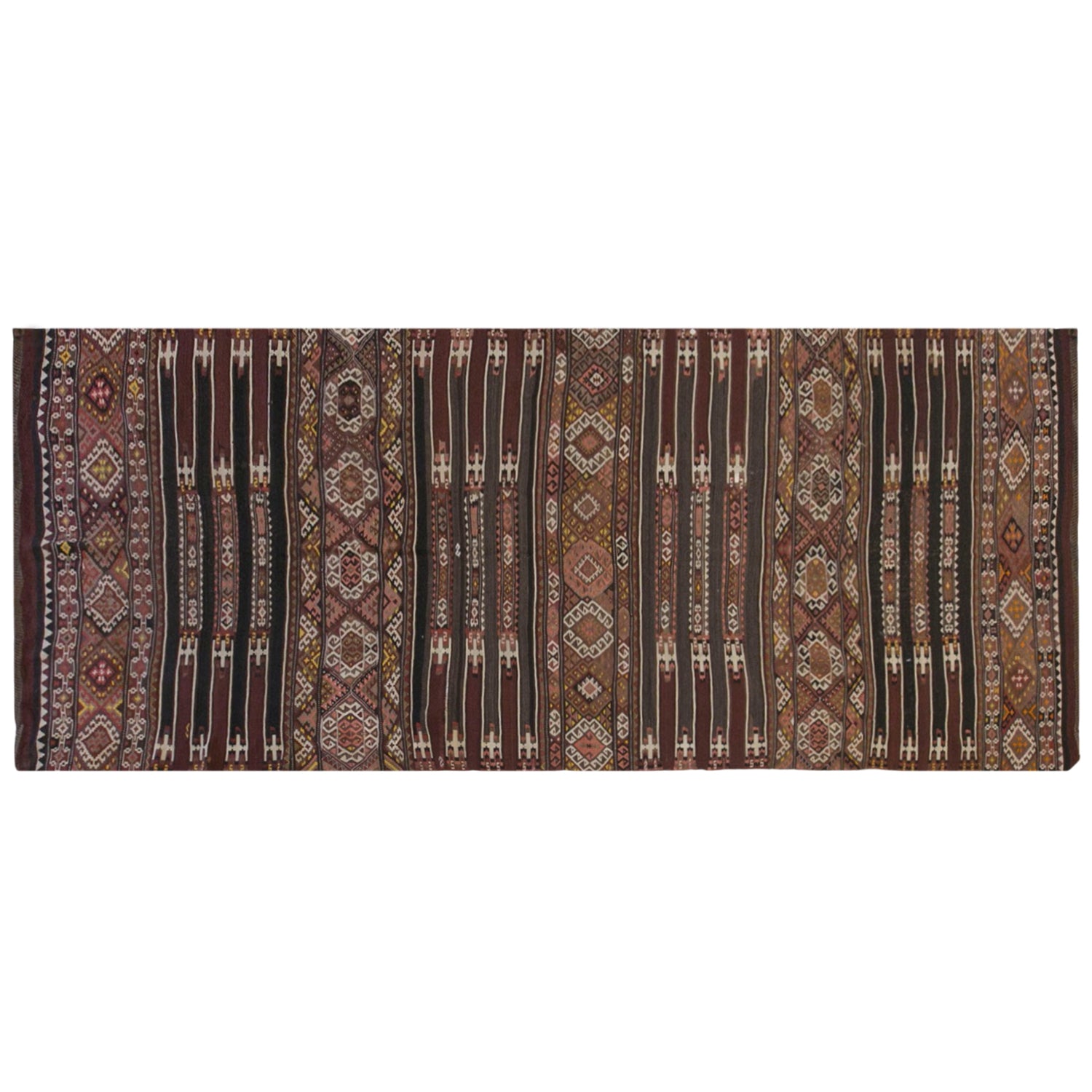 Vintage Turkish Kars Kilim – 172 x 430 cm / 5.6 x 14.1 ft