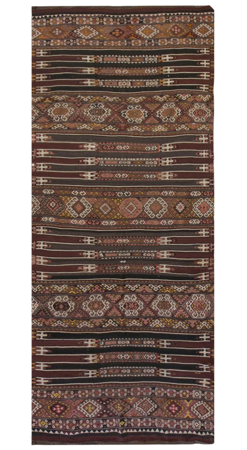 Vintage Turkish Kars Kilim – 172 x 430 cm / 5.6 x 14.1 ft
