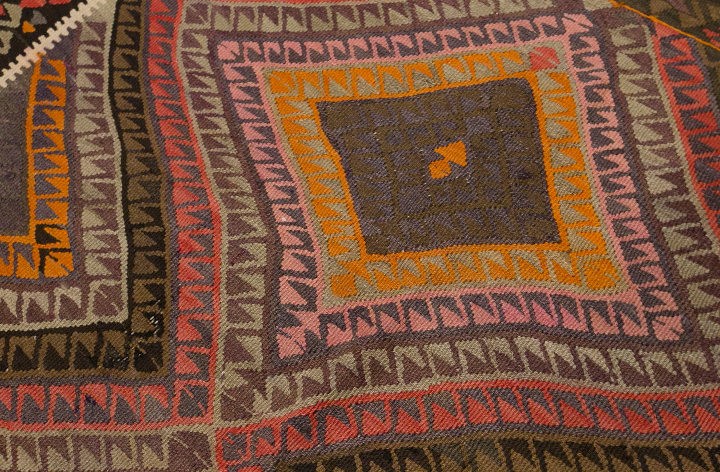 Vintage Turkish Kars Kilim – 173 x 350 cm / 5.7 x 11.5 ft