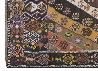 Vintage Turkish Kars Kilim – 200 x 427 cm (6.6 x 14 ft)