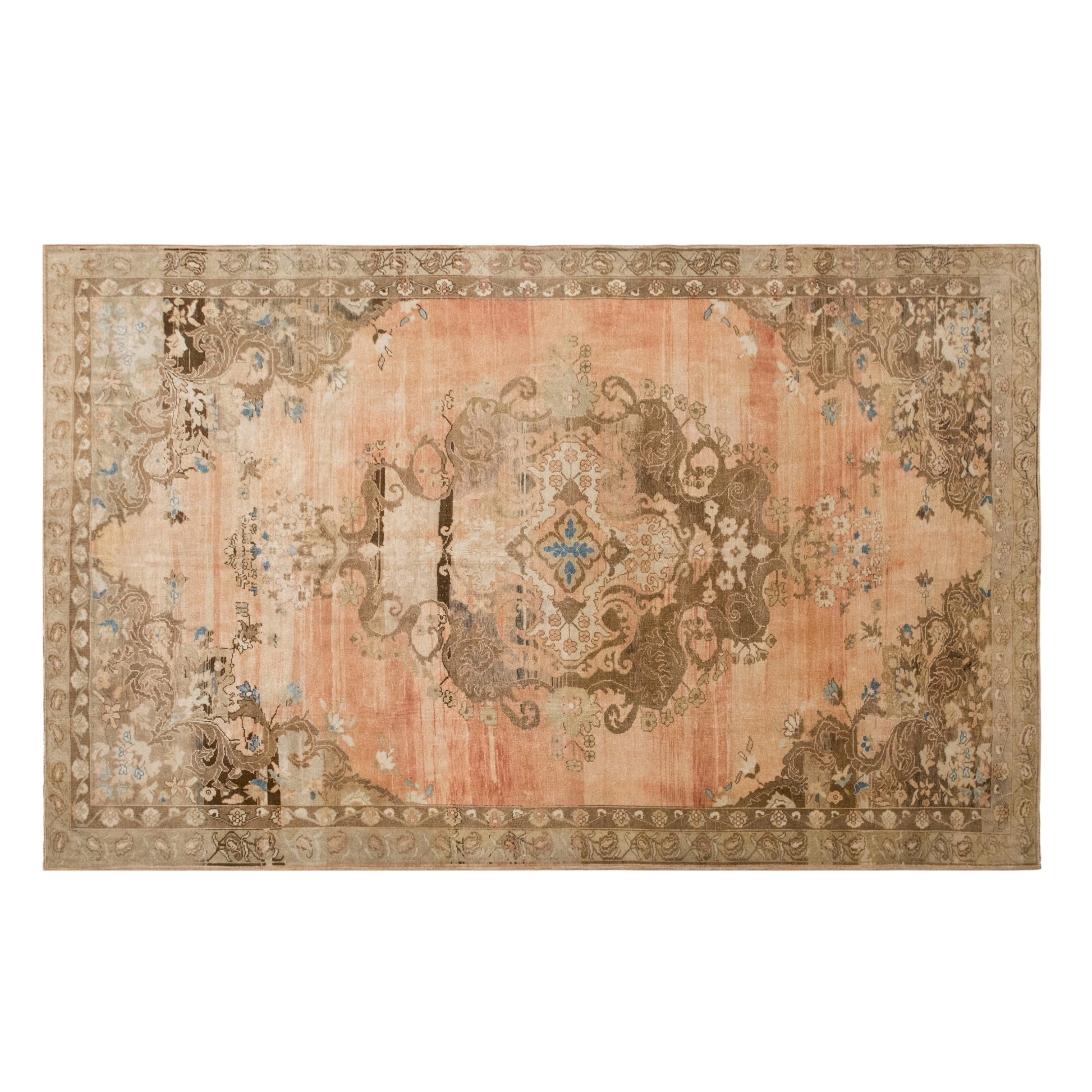 Vintage Turkish Kars Rug 215x340 cm (7.1x11.2 ft)