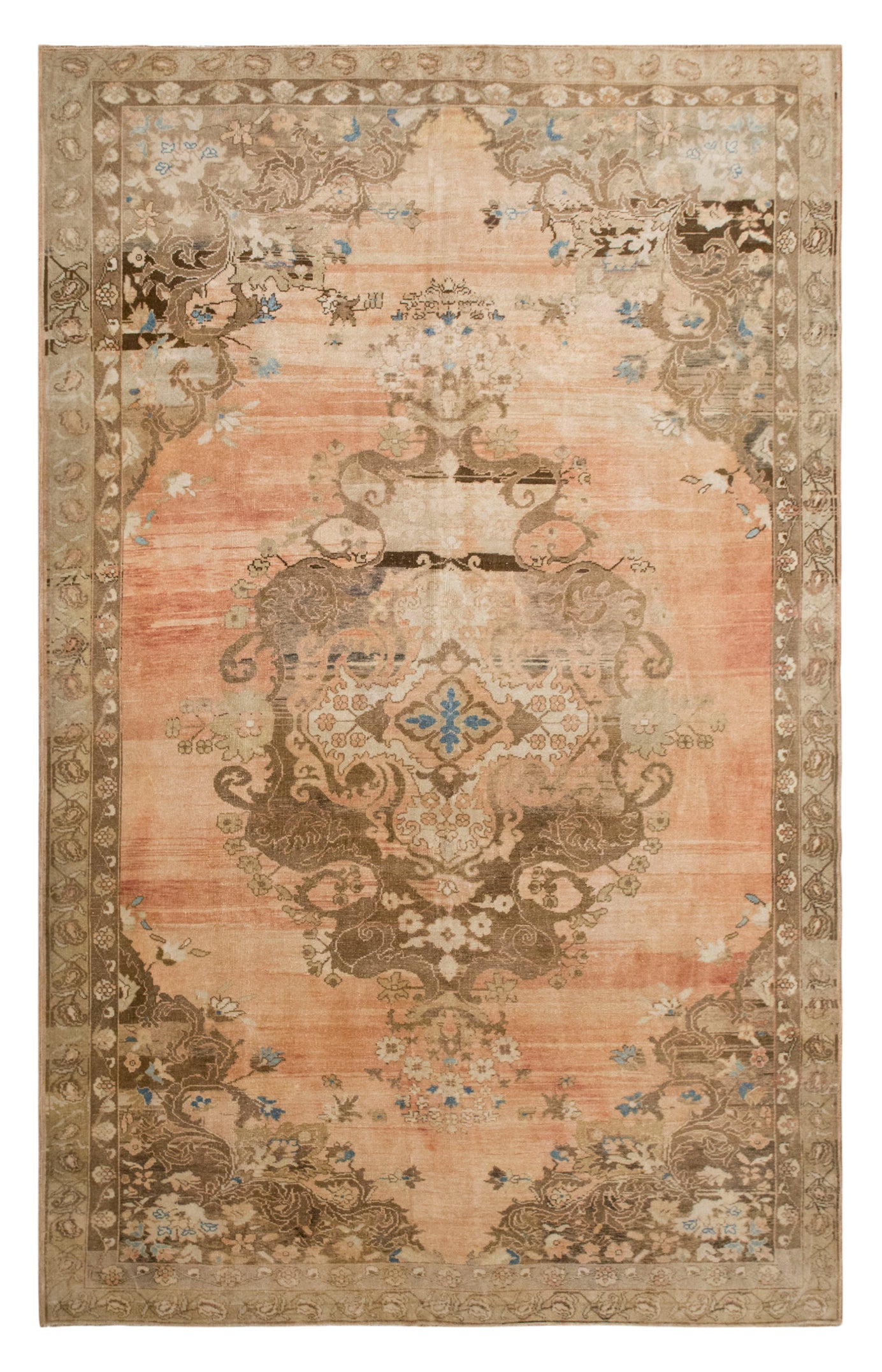 Vintage Turkish Kars Rug 215x340 cm (7.1x11.2 ft)