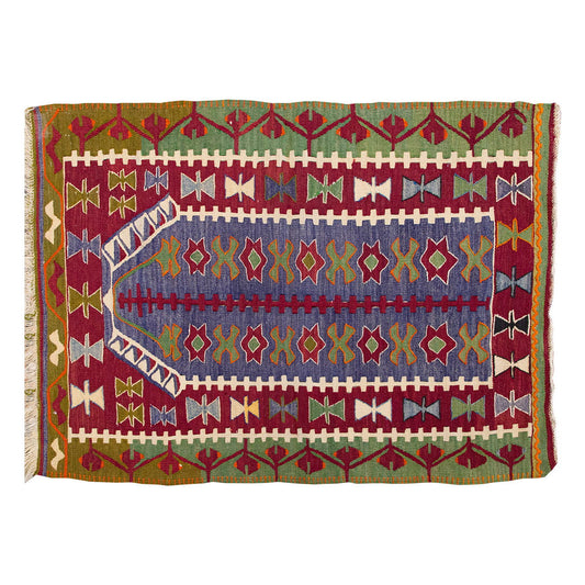 Vintage Turkish Kilim "Tree of Life", 84 x 123 cm ≈ 2.9 x 4.04 ft