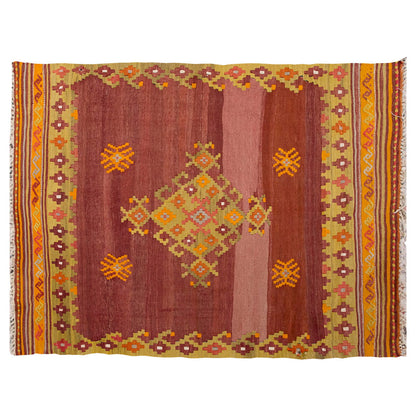 Vintage Turkish Kilim, 107 x 147 cm = 3.6 x 4.9 ft