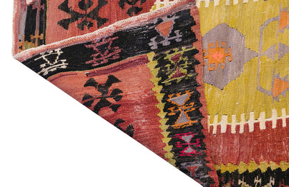 Vintage Turkish Kilim, 2.11 x 4.1 ft Rug, 90 x 125 cm