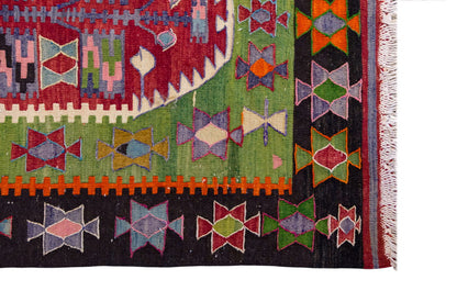 Vintage Turkish Kilim, 2.11 x 4.3 ft Rug, 89 x 131 cm