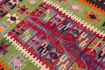 Vintage Turkish Kilim, 2.11 x 4.3 ft Rug, 89 x 131 cm