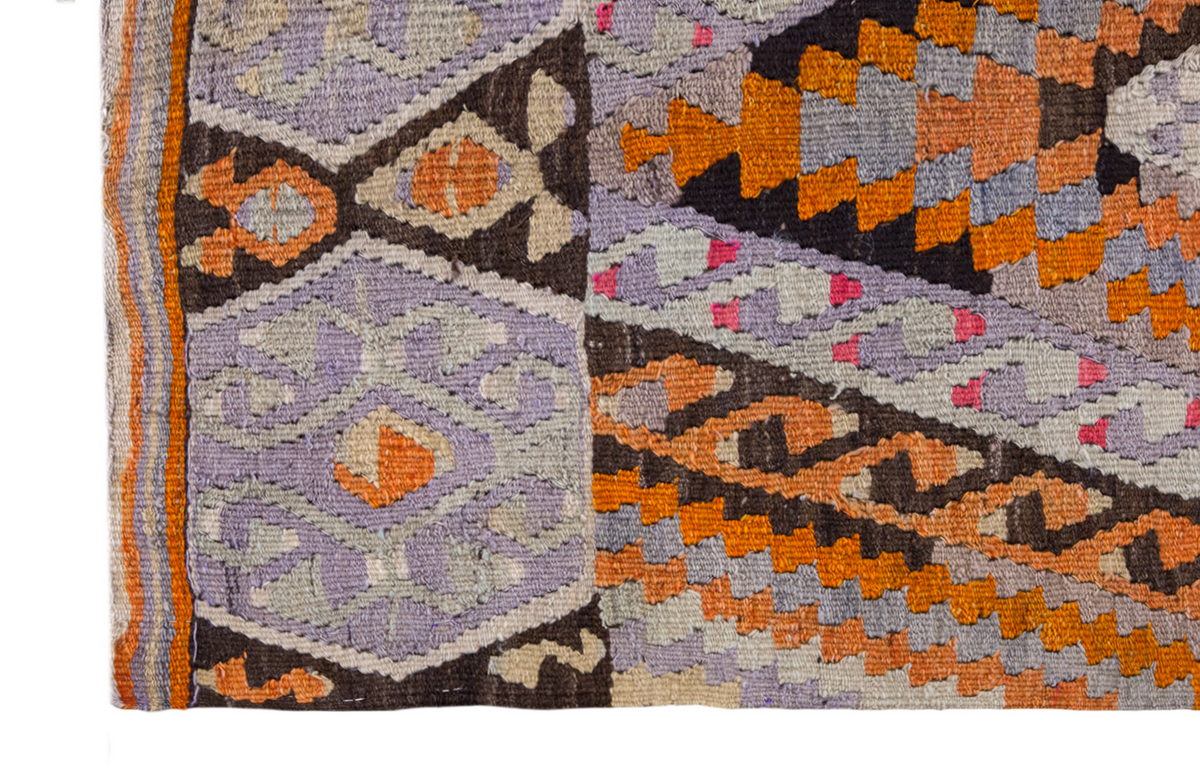 Vintage Turkish Kilim, 2.5 x 4 ft Rug, 75 x 124 cm