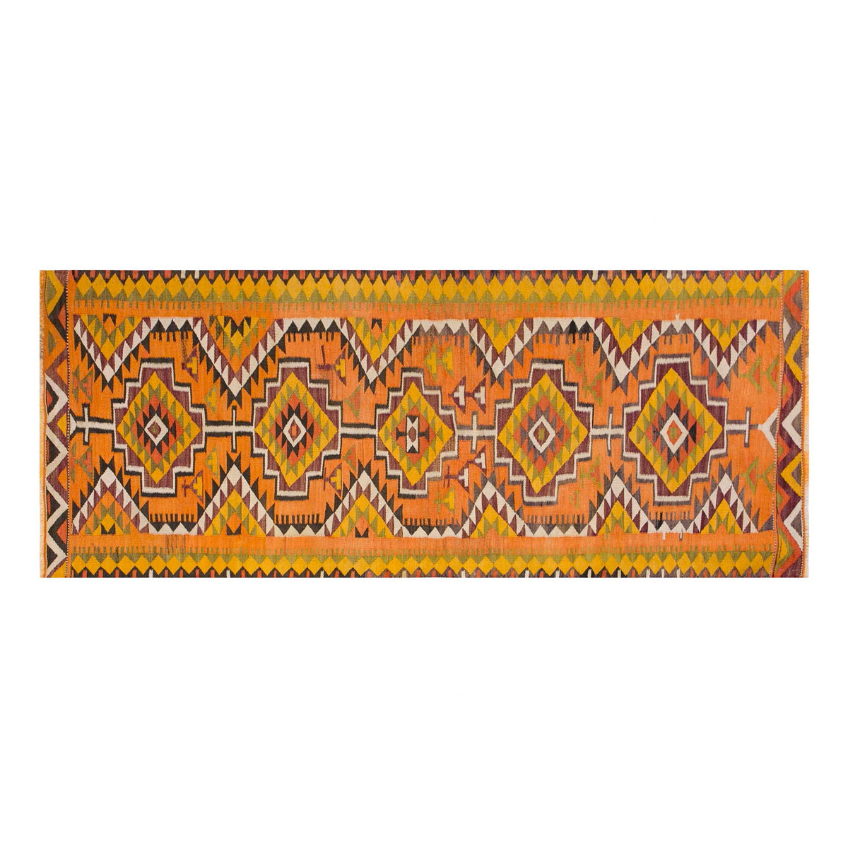 Vintage turkish kilim, 2.6 x 8.8 cm, 77 x 265 cm