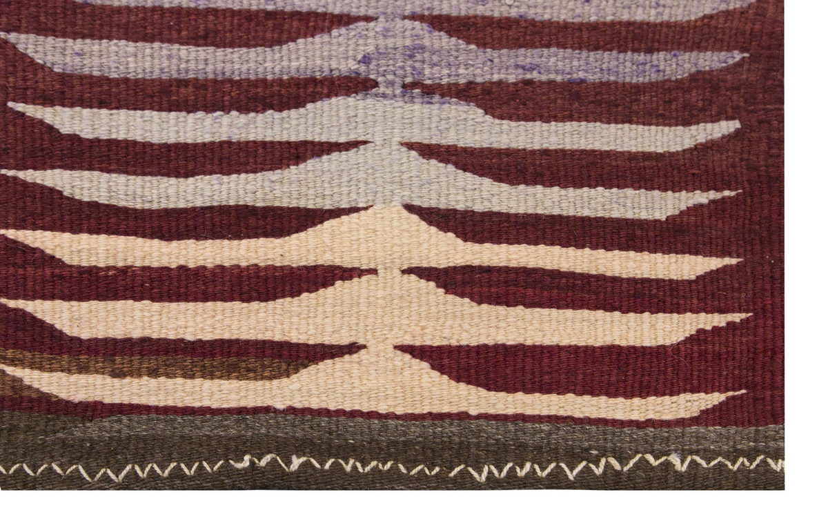 Vintage Turkish Kilim, 2.8 x 3 ft Rug, 82 x 92 cm