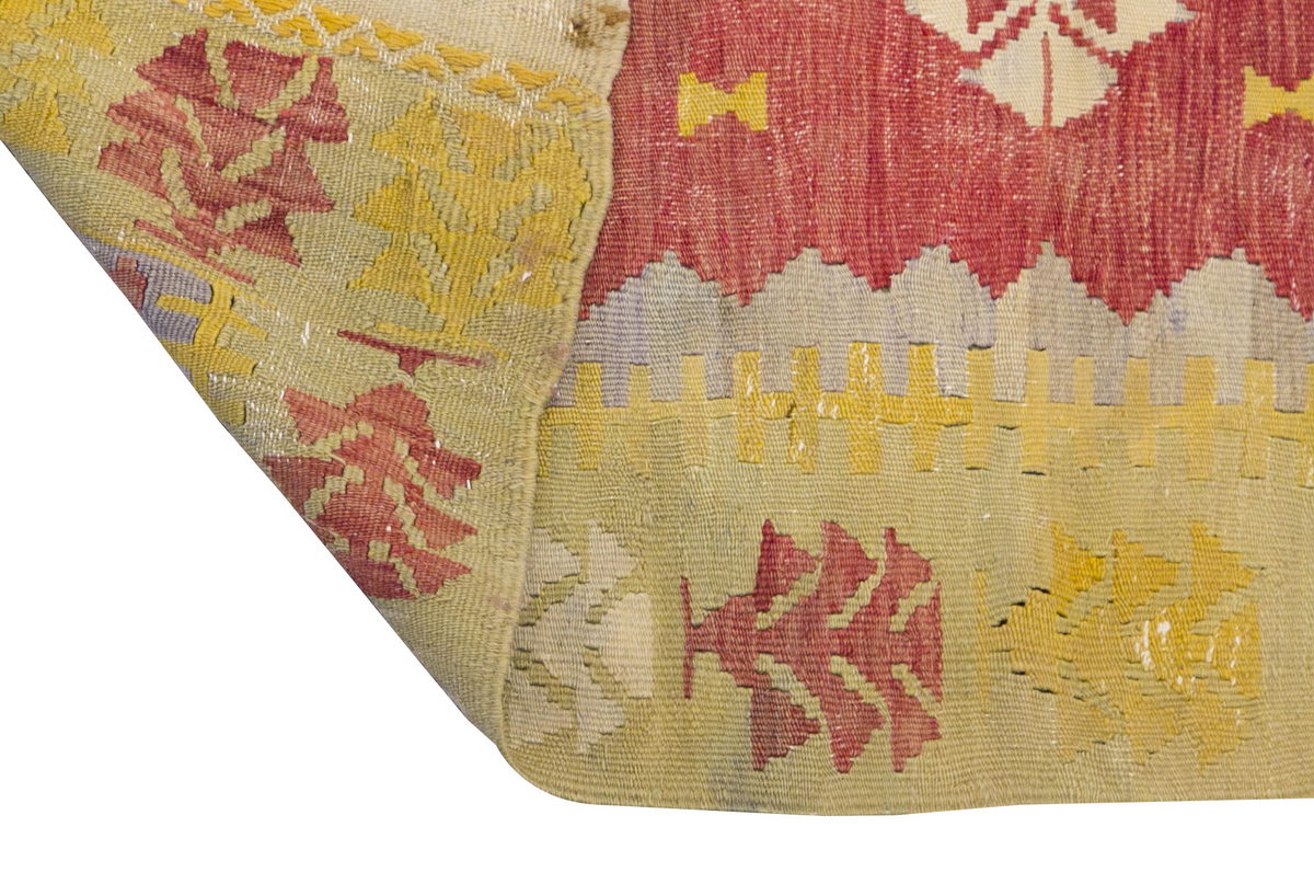 Vintage Turkish Kilim, 3.2 x 3.11 ft Rug, 98 x 120 cm