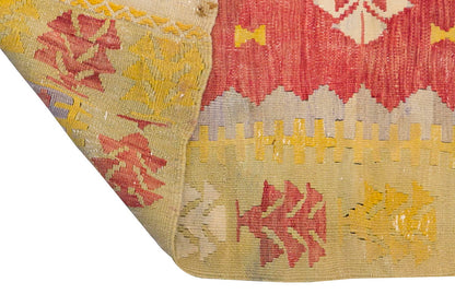Vintage Turkish Kilim, 3.2 x 3.11 ft Rug, 98 x 120 cm