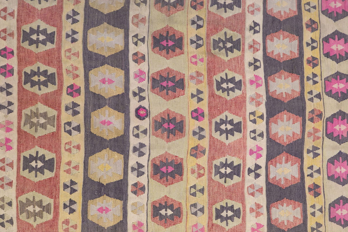 Vintage Turkish Kilim, 3 x 10.5 ft, 93 x 320 cm