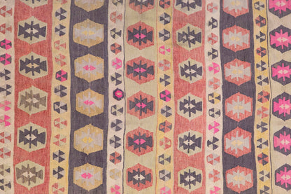 Vintage Turkish Kilim, 3 x 10.5 ft, 93 x 320 cm