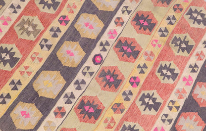 Vintage Turkish Kilim, 3 x 10.5 ft, 93 x 320 cm