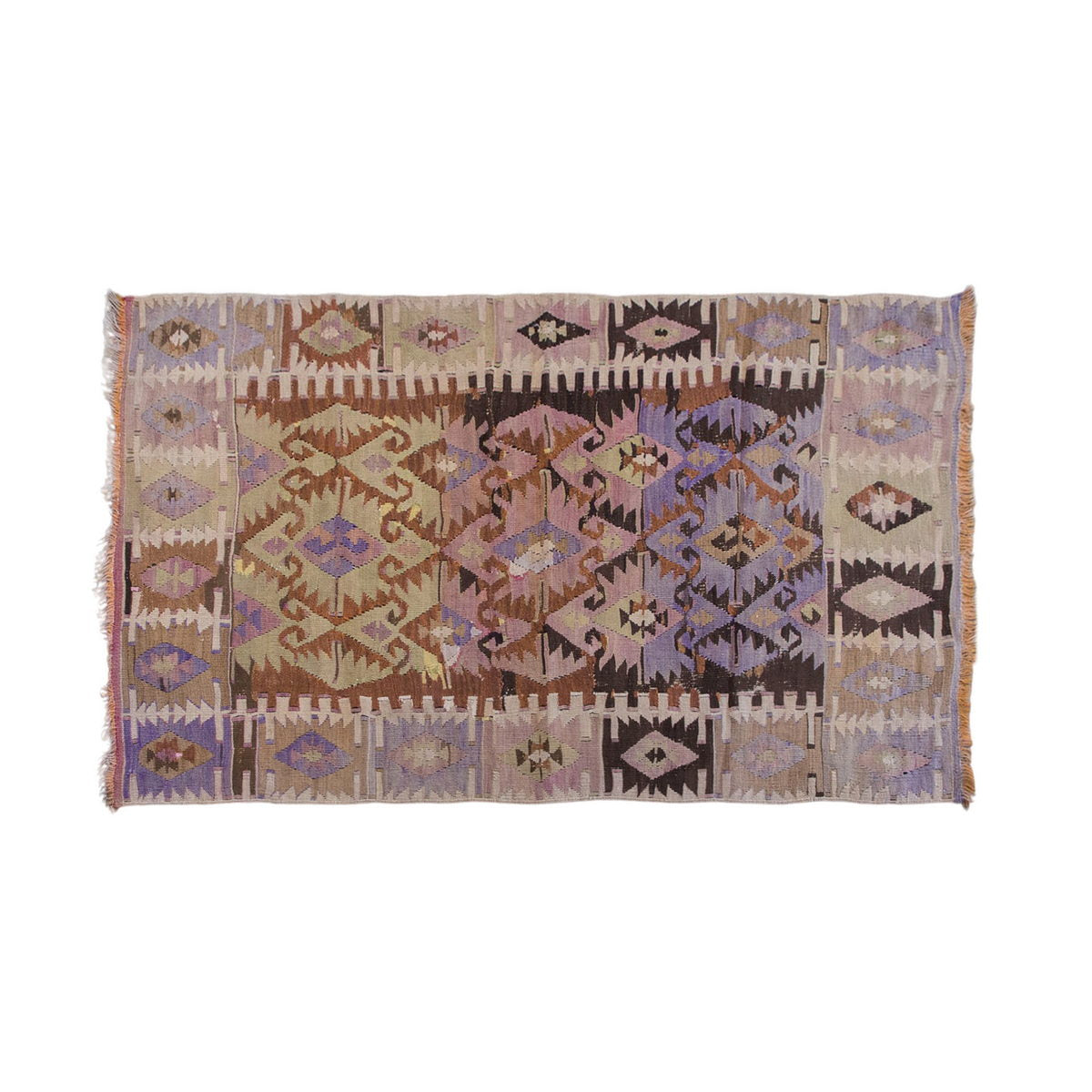 Vintage Turkish Kilim, 5.1 x 3 ft Rug, 157 x 93 cm