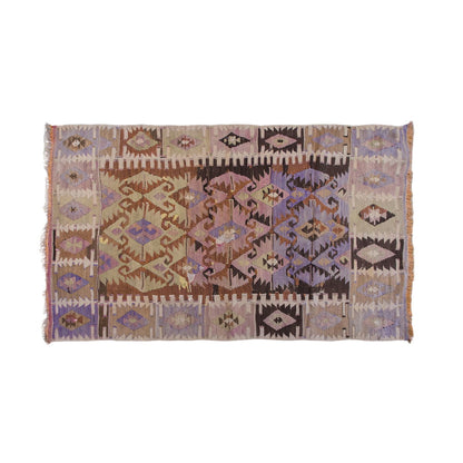 Vintage Turkish Kilim, 5.1 x 3 ft Rug, 157 x 93 cm