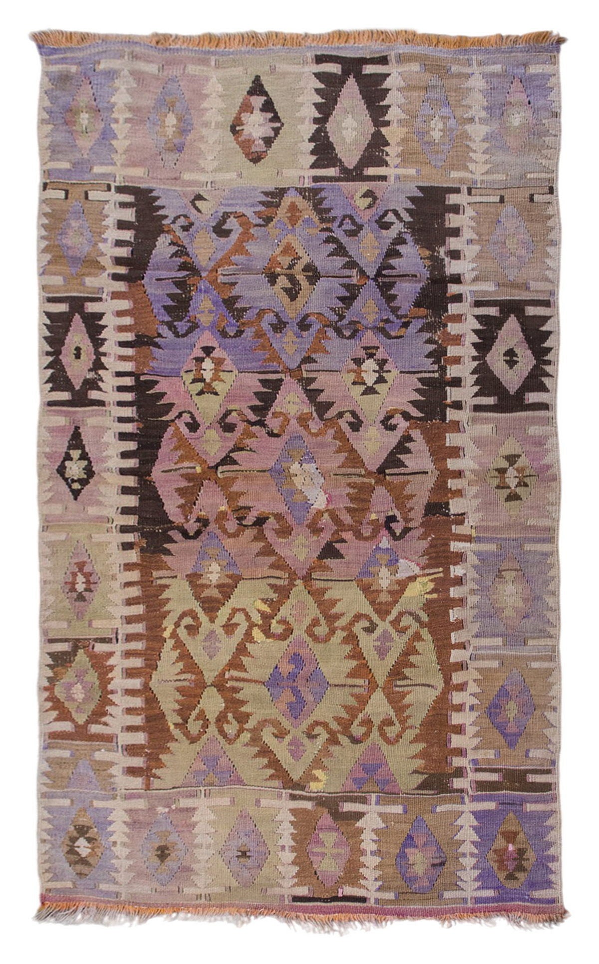 Vintage Turkish Kilim, 5.1 x 3 ft Rug, 157 x 93 cm