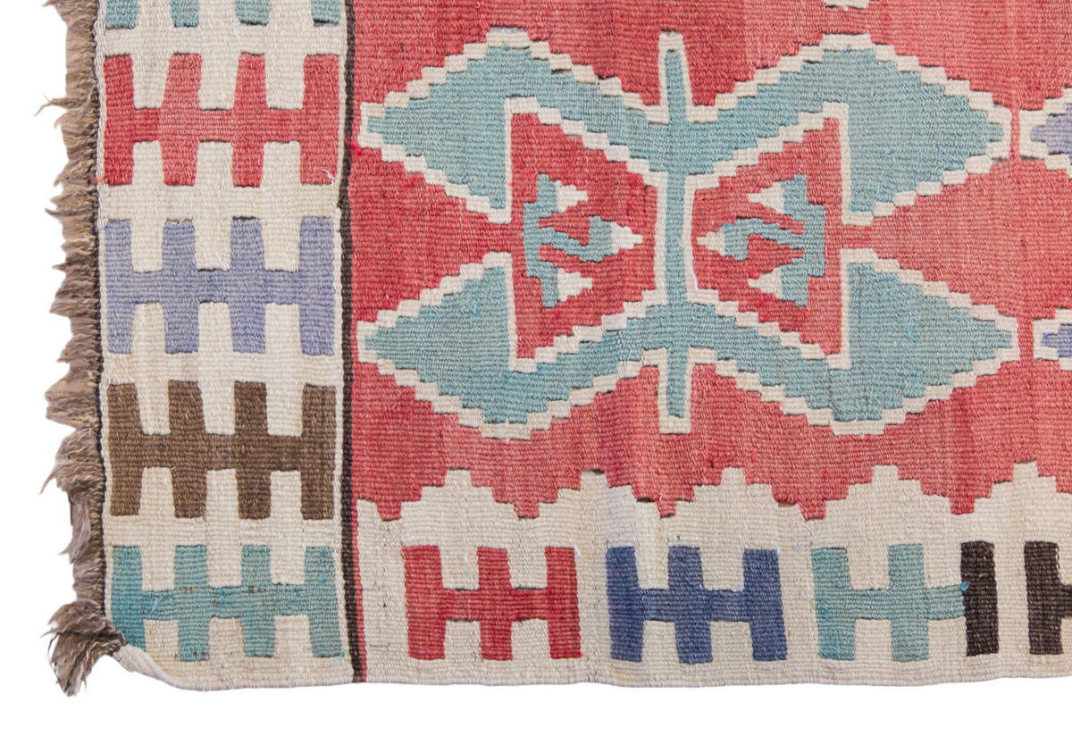 Vintage Turkish Kilim, 5.7 x 3.1 ft Rug, 172 x 95 cm