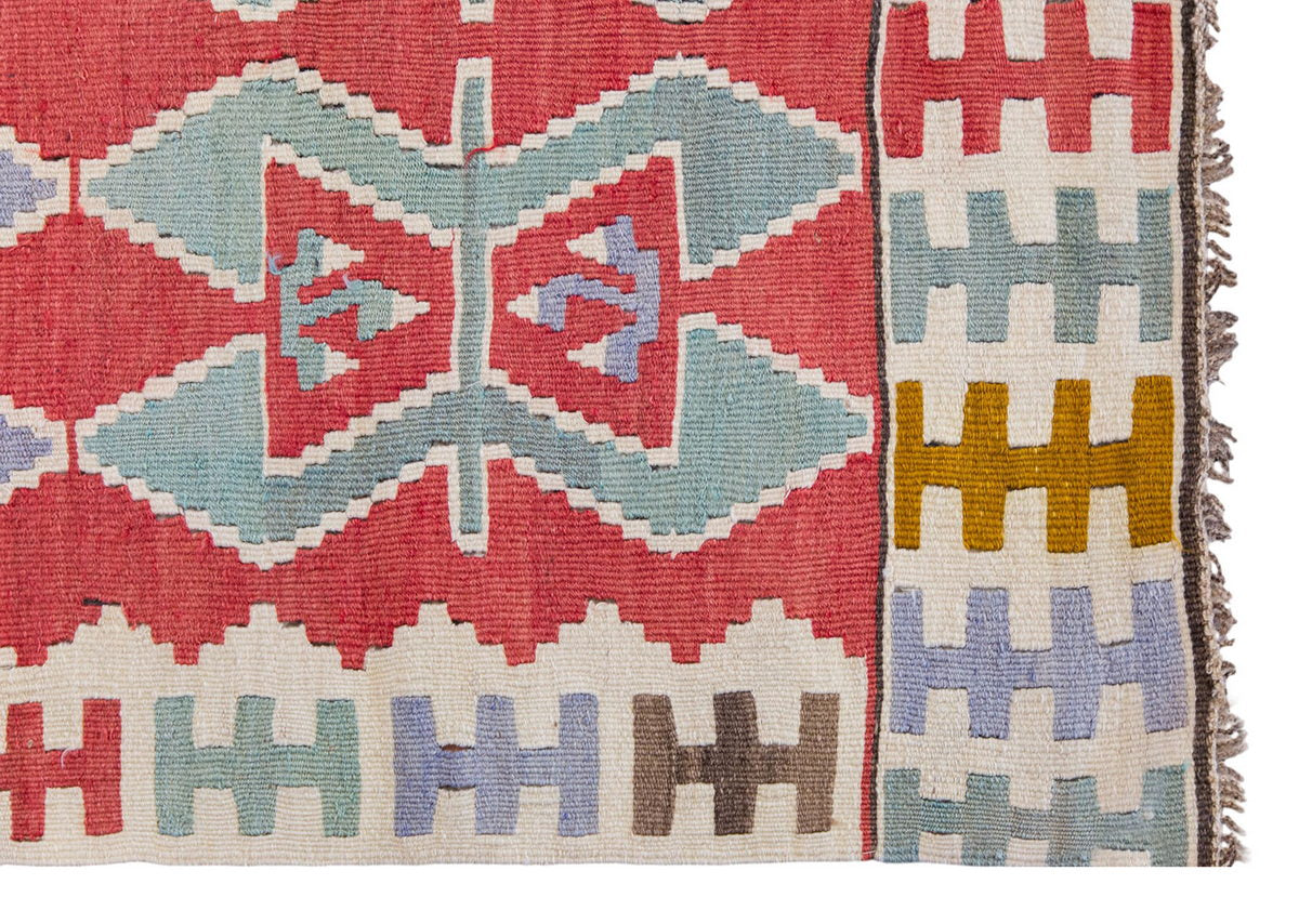 Vintage Turkish Kilim, 5.7 x 3.1 ft Rug, 172 x 95 cm
