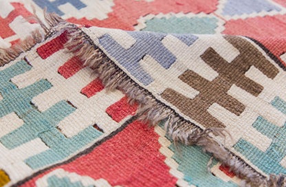 Vintage Turkish Kilim, 5.7 x 3.1 ft Rug, 172 x 95 cm