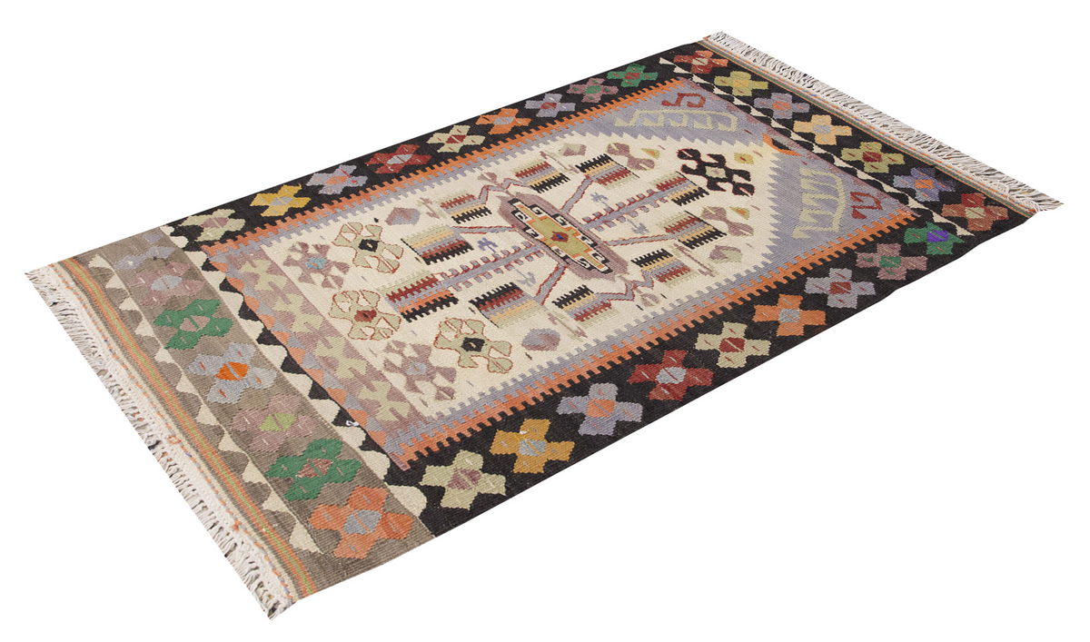 Vintage Turkish Kilim, 74 x 123 cm, 2.5 x 4 ft