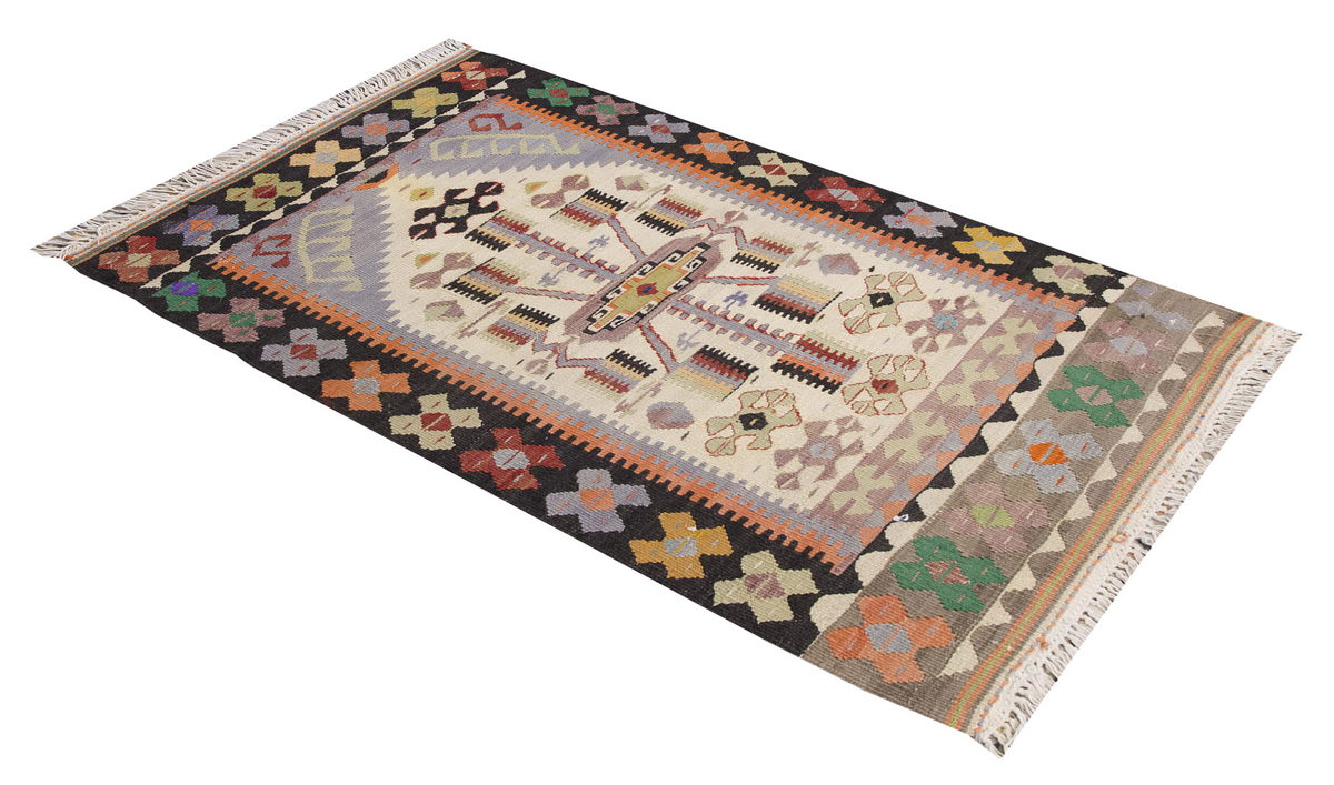 Vintage Turkish Kilim, 74 x 123 cm, 2.5 x 4 ft