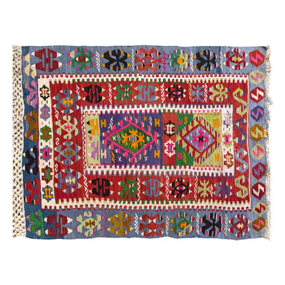 Vintage Turkish Kilim, 85 x 112 cm, 2.9 x 3.8 ft