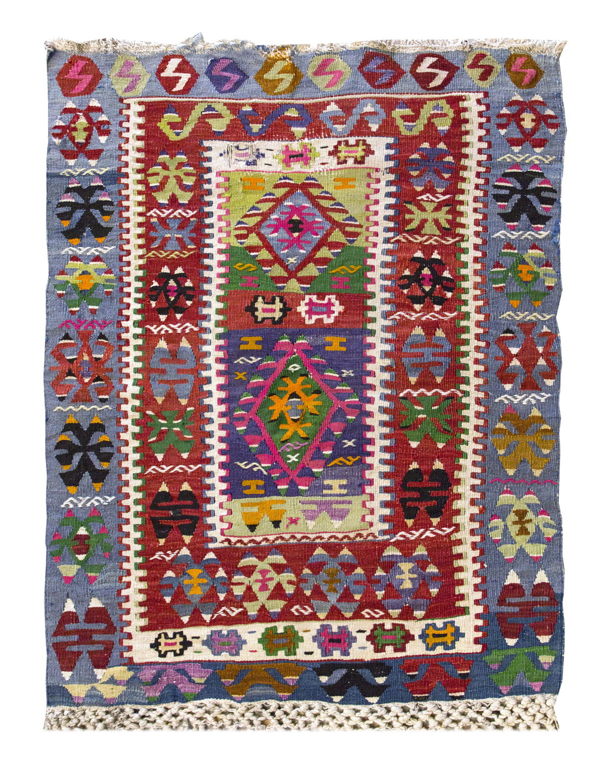 Vintage Turkish Kilim, 85 x 112 cm, 2.9 x 3.8 ft