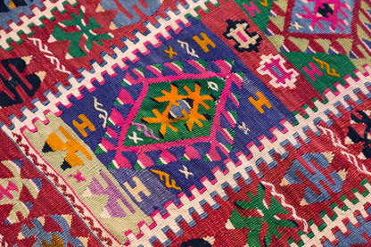Vintage Turkish Kilim, 85 x 112 cm, 2.9 x 3.8 ft