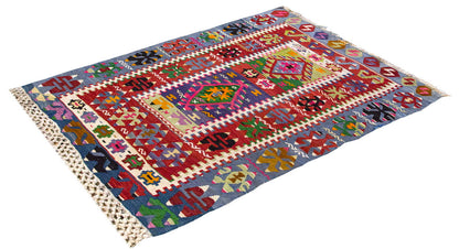 Vintage Turkish Kilim, 85 x 112 cm, 2.9 x 3.8 ft