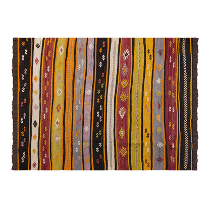 Vintage Turkish Kilim Rug, 135 x 164 cm, 4.5 x 5.5 ft