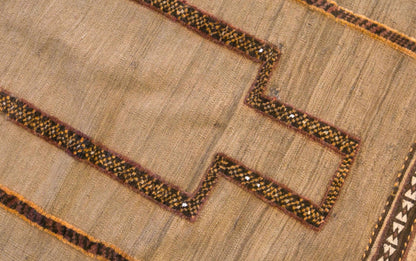 Vintage Turkish Kilim Rug, 2.3 x 4.2 ft, 71 x 127 cm, Handwoven Wool Kilim