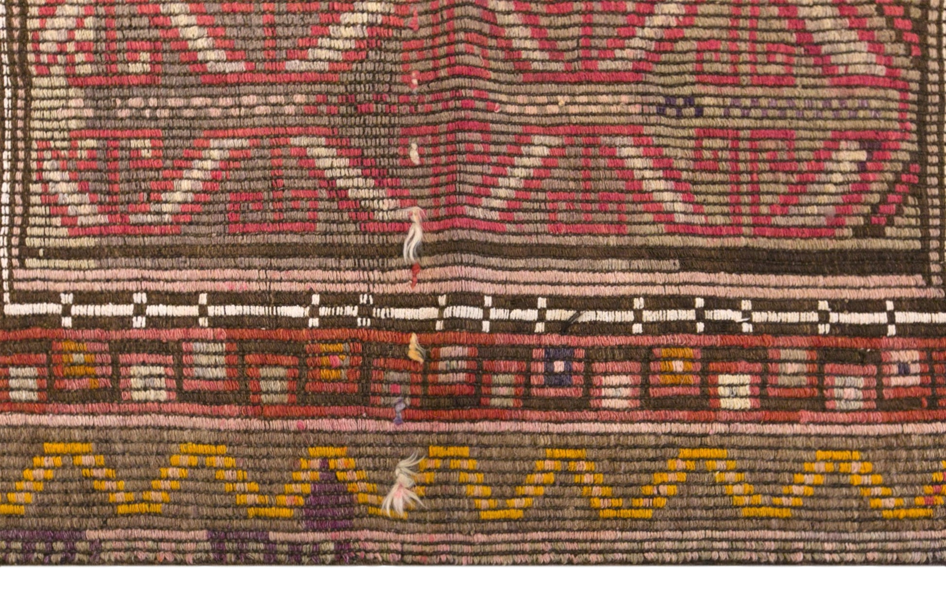 Vintage Turkish Kilim Rug, 2.6 x 4.0 ft, 79 x 123 cm, Handwoven Wool Kilim